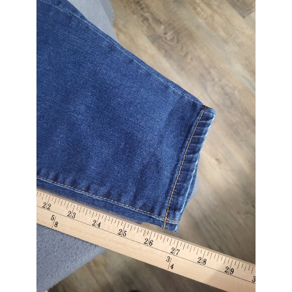 TAHARI Women's SZ 18W Amelia Button Fly Skinny Denim Jeans Classic - Picture 7 of 8